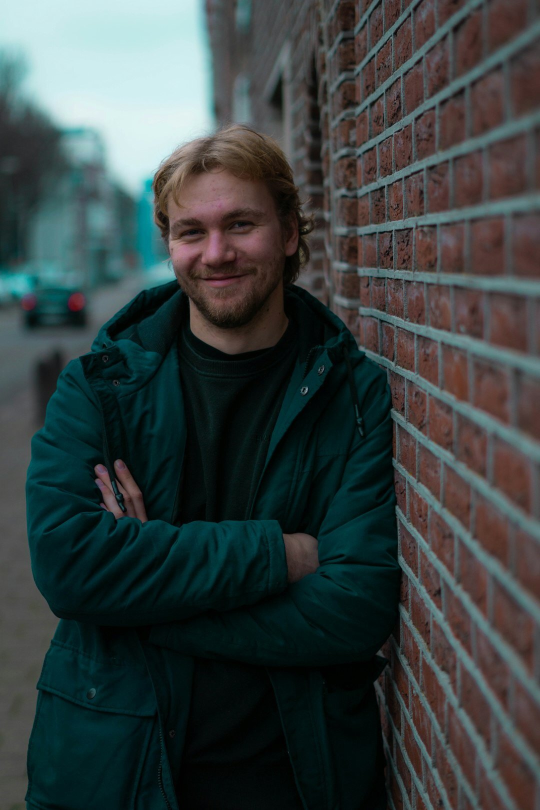 Portrait of a middle-aged Danish man smiling for a testimonial photo