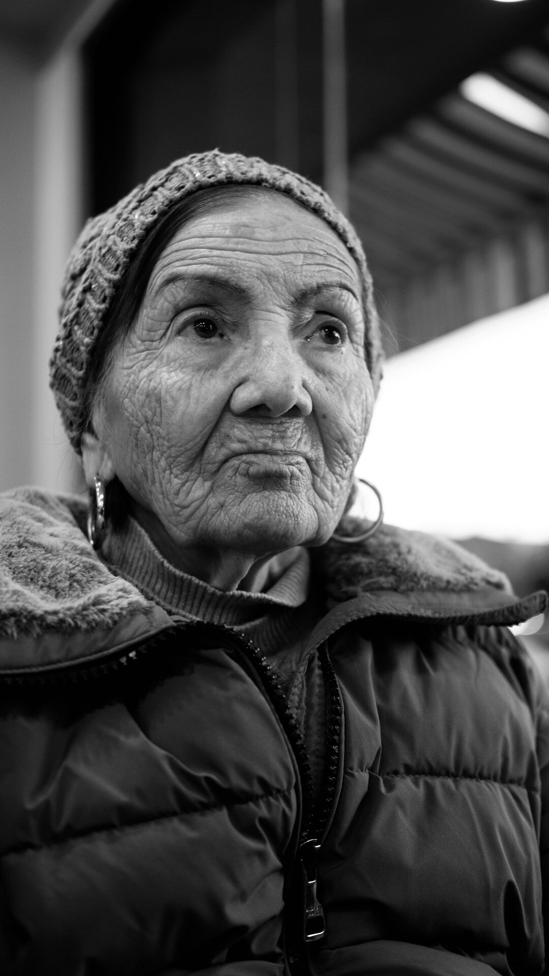 elderly woman storytelling