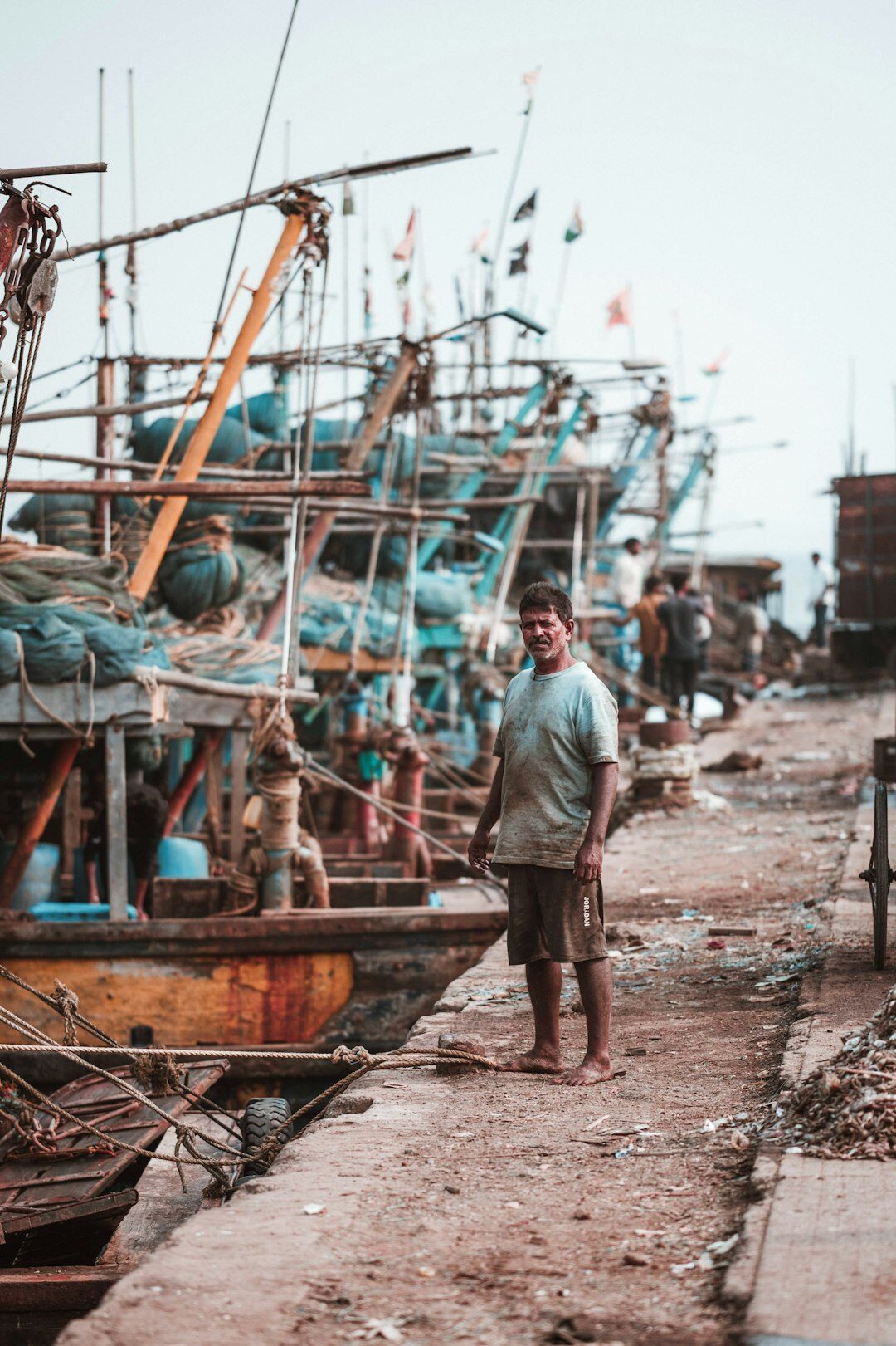 fisherman at harbor